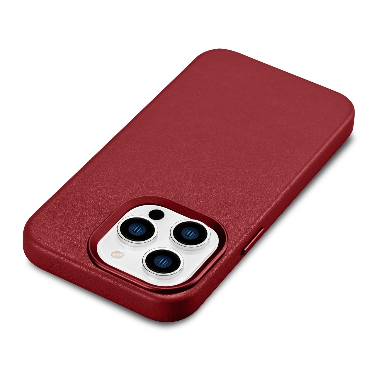 Pokrowiec etui skrzane iCarer Case Leather czerwone APPLE iPhone 14 Pro / 11