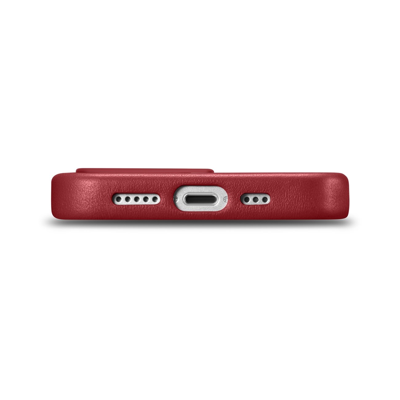Pokrowiec etui skrzane iCarer Case Leather czerwone APPLE iPhone 14 Pro / 4