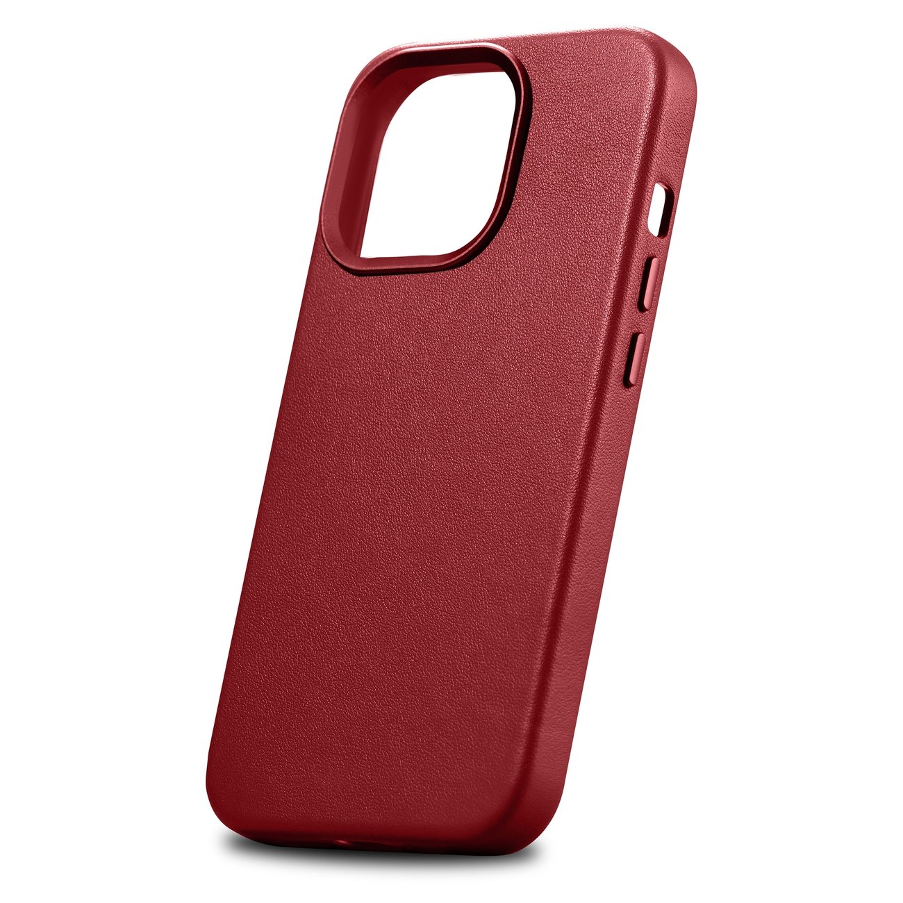 Pokrowiec etui skrzane iCarer Case Leather czerwone APPLE iPhone 14 Pro / 7