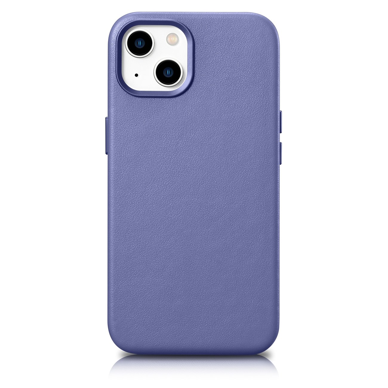 Pokrowiec etui skrzane iCarer Case Leather jasnofioletowe APPLE iPhone 14