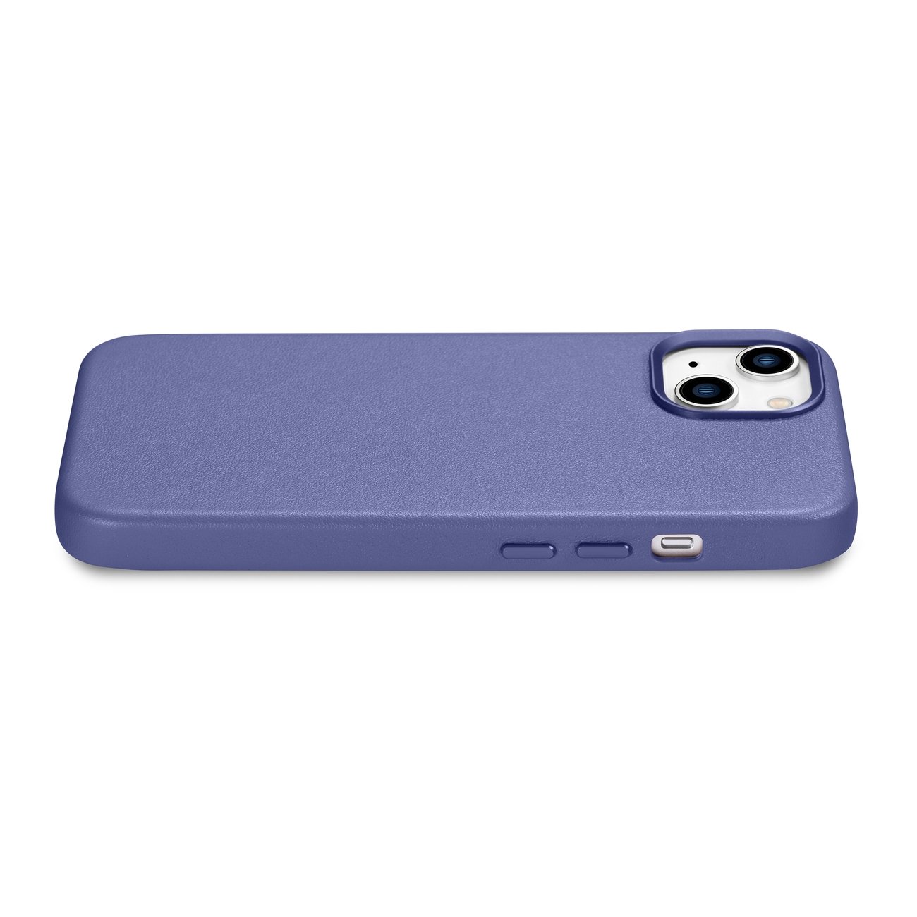 Pokrowiec etui skrzane iCarer Case Leather jasnofioletowe APPLE iPhone 14 Plus / 10