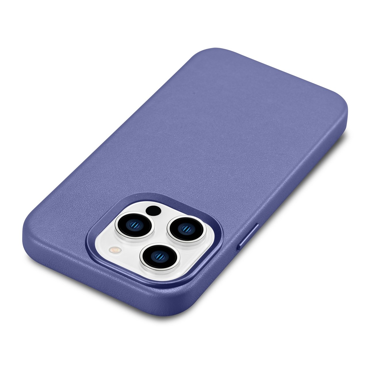 Pokrowiec etui skrzane iCarer Case Leather jasnofioletowe APPLE iPhone 14 Pro / 11