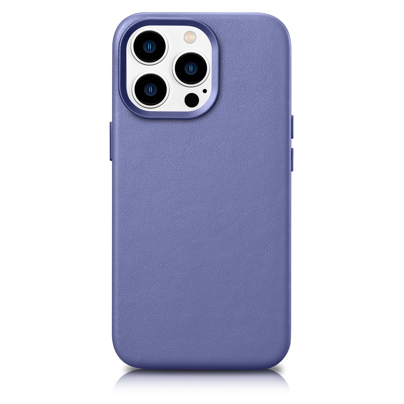 Pokrowiec etui skrzane iCarer Case Leather jasnofioletowe APPLE iPhone 14 Pro Max