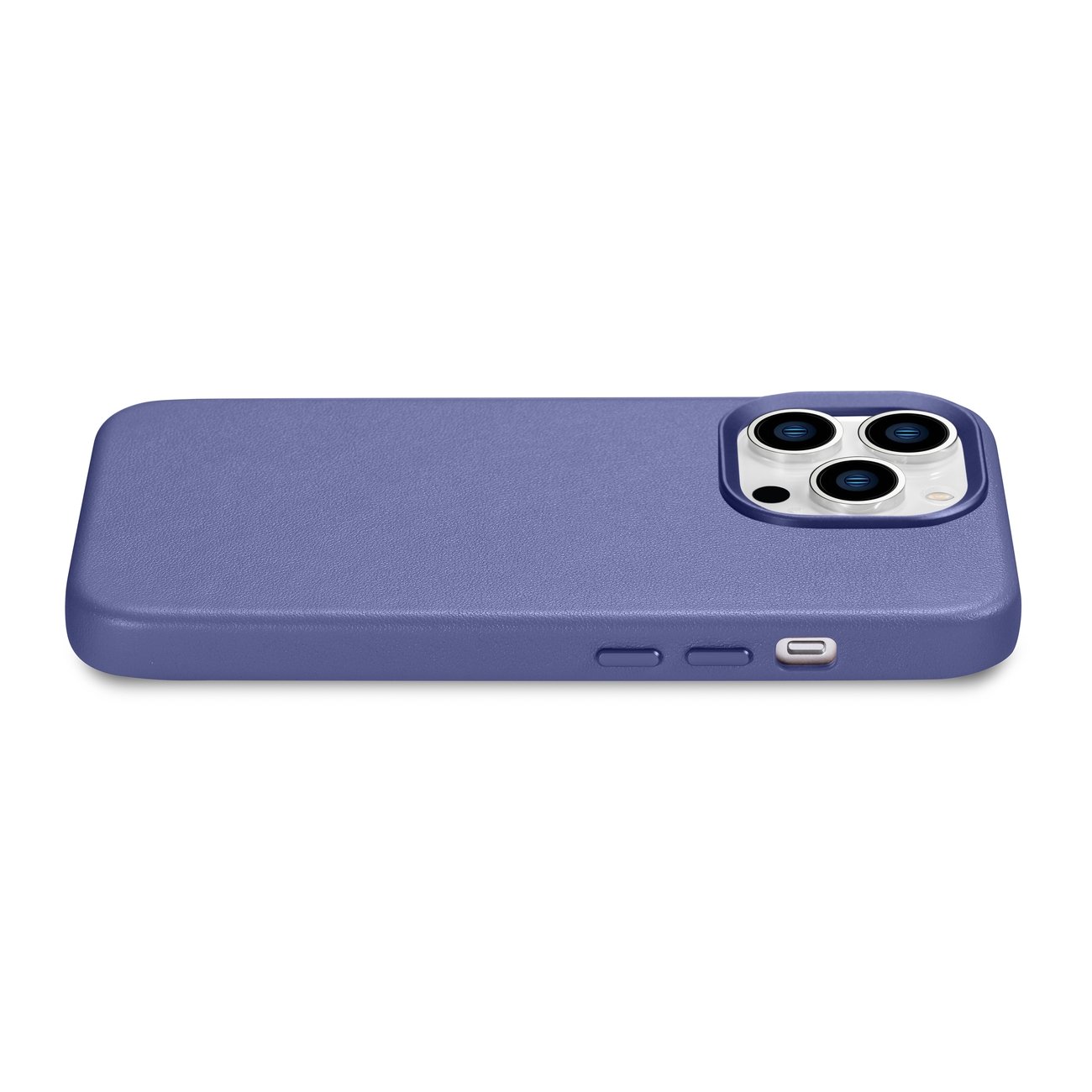 Pokrowiec etui skrzane iCarer Case Leather jasnofioletowe APPLE iPhone 14 Pro Max / 10