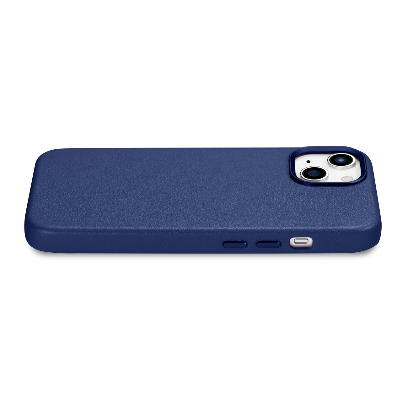 Pokrowiec etui skrzane iCarer Case Leather niebieskie APPLE iPhone 14 / 10
