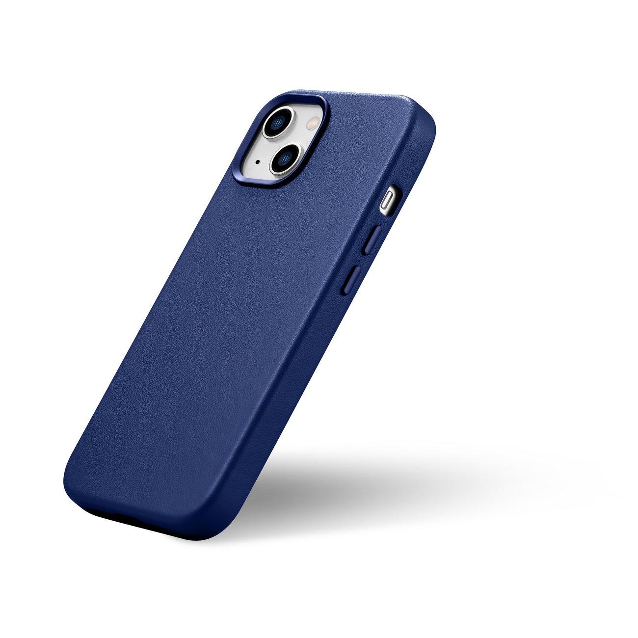 Pokrowiec etui skrzane iCarer Case Leather niebieskie APPLE iPhone 14 / 8