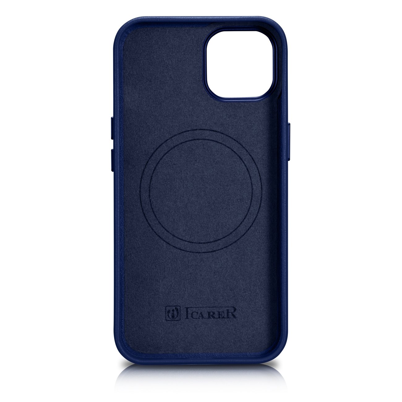 Pokrowiec etui skrzane iCarer Case Leather niebieskie APPLE iPhone 14 Plus / 3