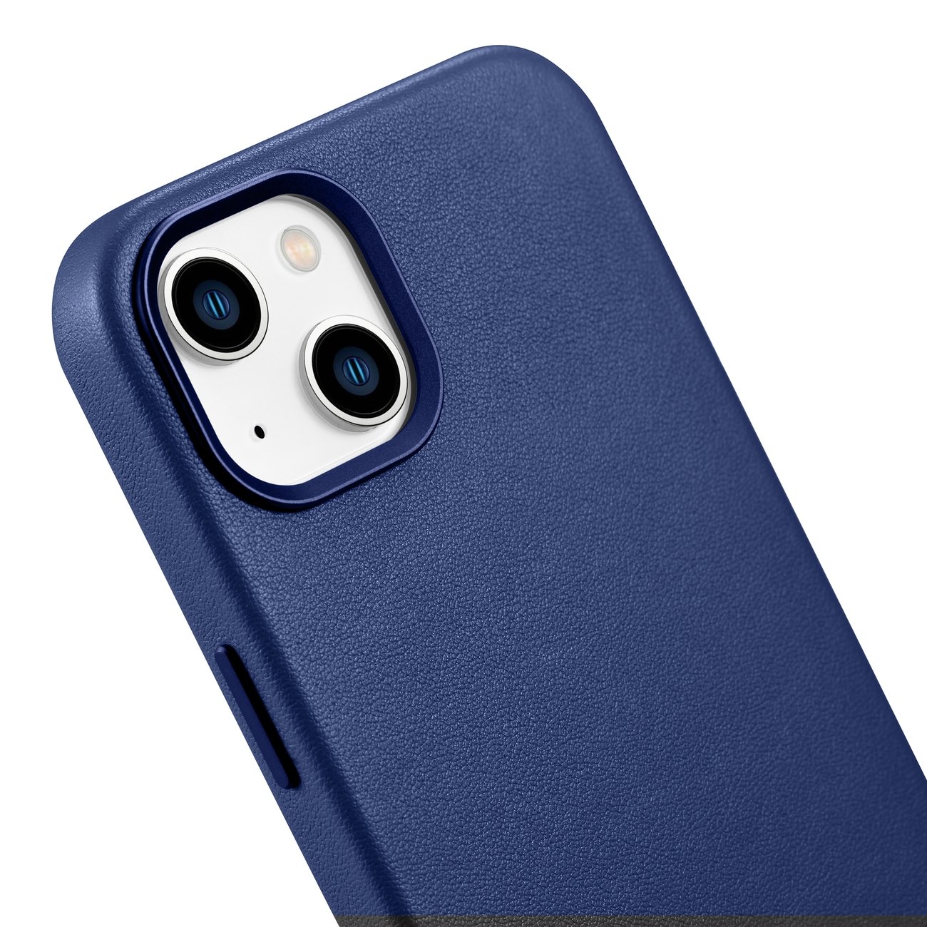 Pokrowiec etui skrzane iCarer Case Leather niebieskie APPLE iPhone 14 Plus / 9