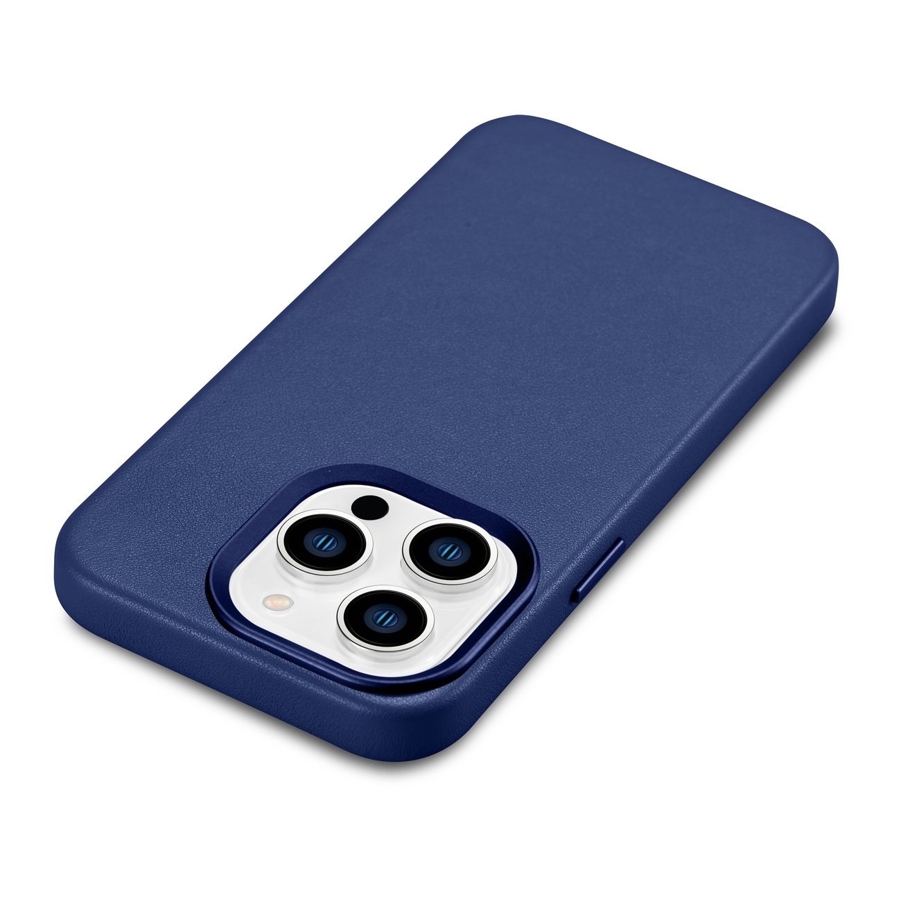 Pokrowiec etui skrzane iCarer Case Leather niebieskie APPLE iPhone 14 Pro / 12