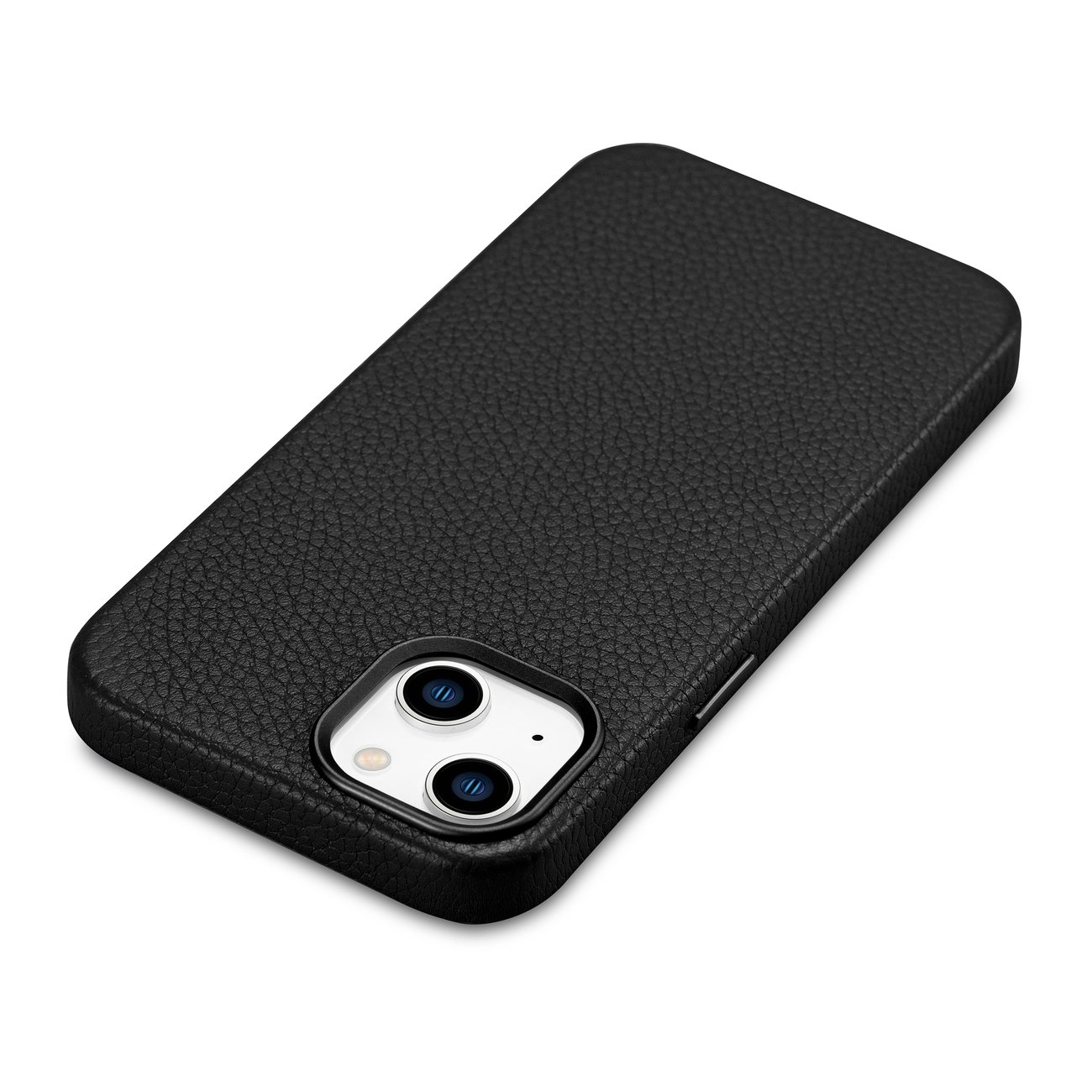 Pokrowiec etui skrzane iCarer Litchi Premium Leather Case czarne APPLE iPhone 14 / 11
