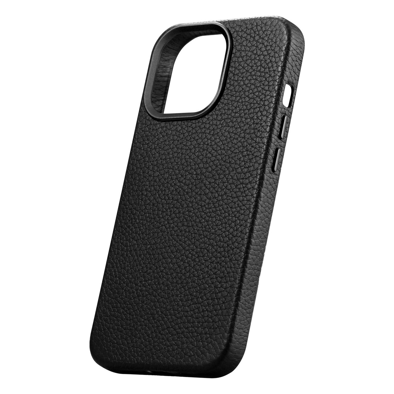 Pokrowiec etui skrzane iCarer Litchi Premium Leather Case czarne APPLE iPhone 14 Pro Max / 8