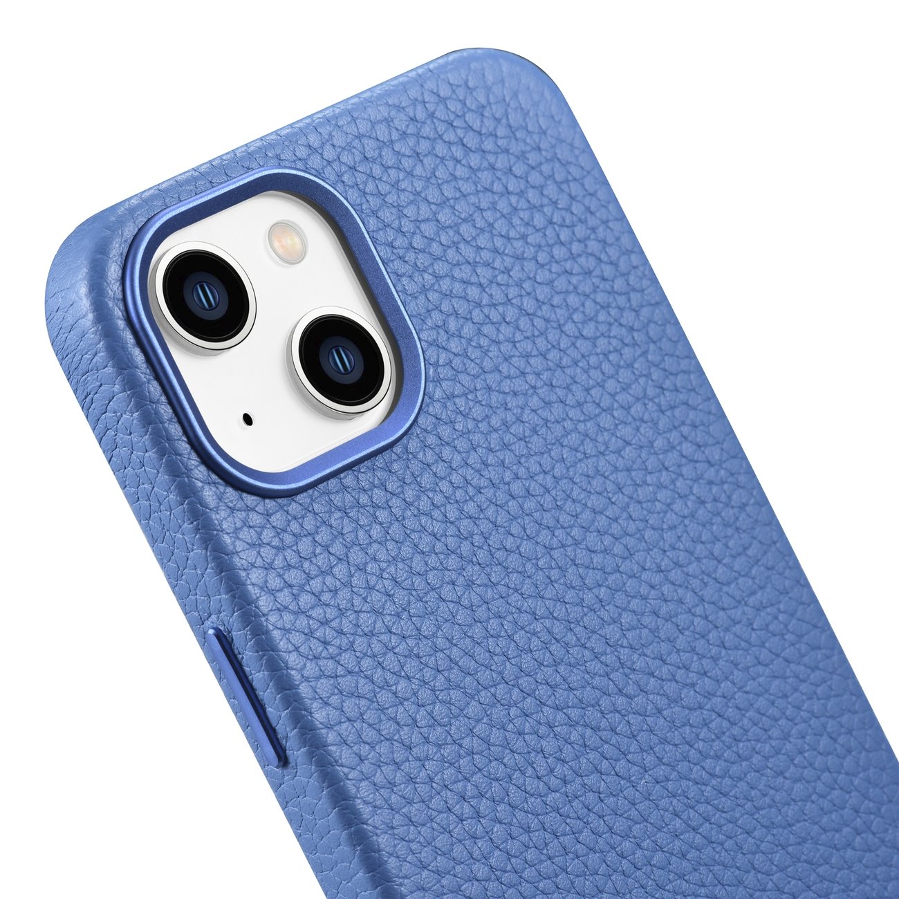 Pokrowiec etui skrzane iCarer Litchi Premium Leather Case jasnoniebieskie APPLE iPhone 14 Plus / 9