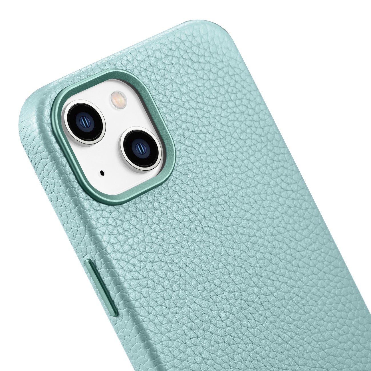 Pokrowiec etui skrzane iCarer Litchi Premium Leather Case zielone APPLE iPhone 14 / 10