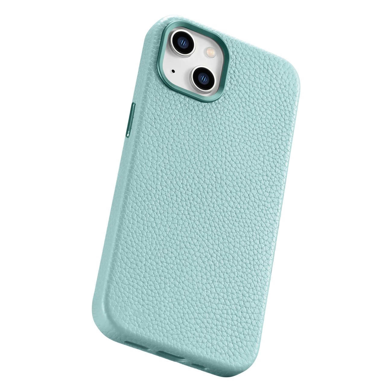 Pokrowiec etui skrzane iCarer Litchi Premium Leather Case zielone APPLE iPhone 14 Plus / 12