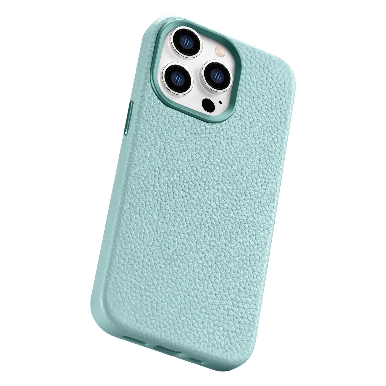 Pokrowiec etui skrzane iCarer Litchi Premium Leather Case zielone APPLE iPhone 14 Pro / 12