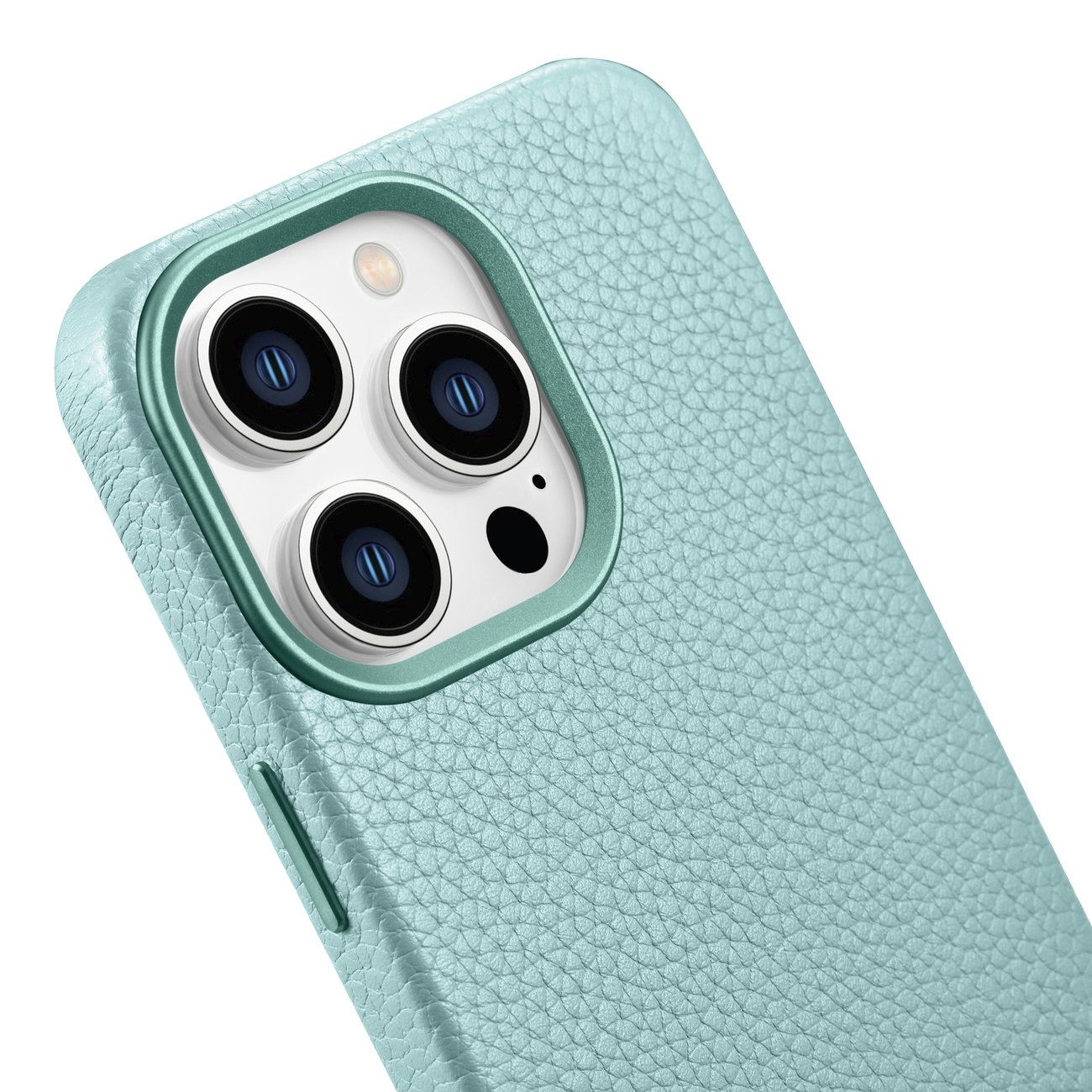 Pokrowiec etui skrzane iCarer Litchi Premium Leather Case zielone APPLE iPhone 14 Pro / 9