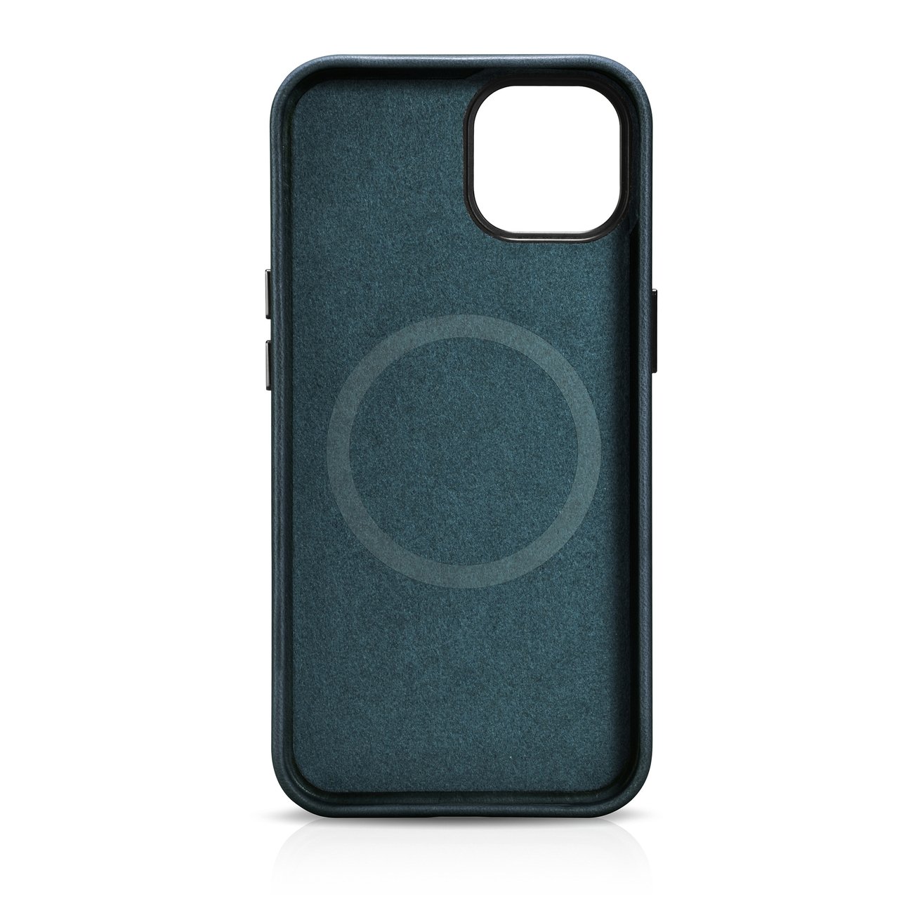 Pokrowiec etui skrzane iCarer Oil Wax Premium Leather Case ciemnoniebieskie APPLE iPhone 14 / 4