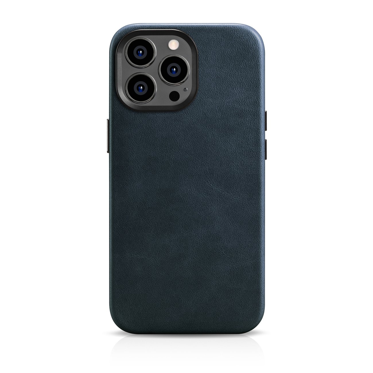 Pokrowiec etui skrzane iCarer Oil Wax Premium Leather Case ciemnoniebieskie APPLE iPhone 14 Pro