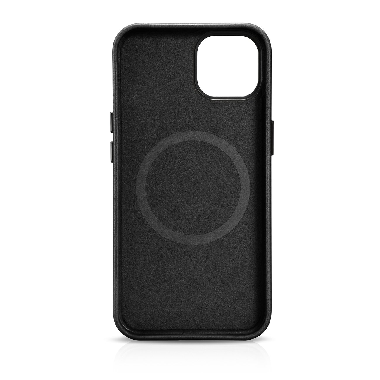 Pokrowiec etui skrzane iCarer Oil Wax Premium Leather Case czarne APPLE iPhone 14 / 4