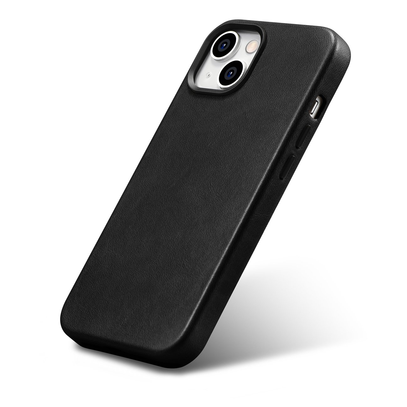 Pokrowiec etui skrzane iCarer Oil Wax Premium Leather Case czarne APPLE iPhone 14 / 6