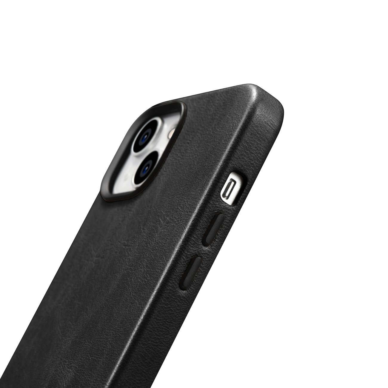 Pokrowiec etui skrzane iCarer Oil Wax Premium Leather Case czarne APPLE iPhone 14 / 7