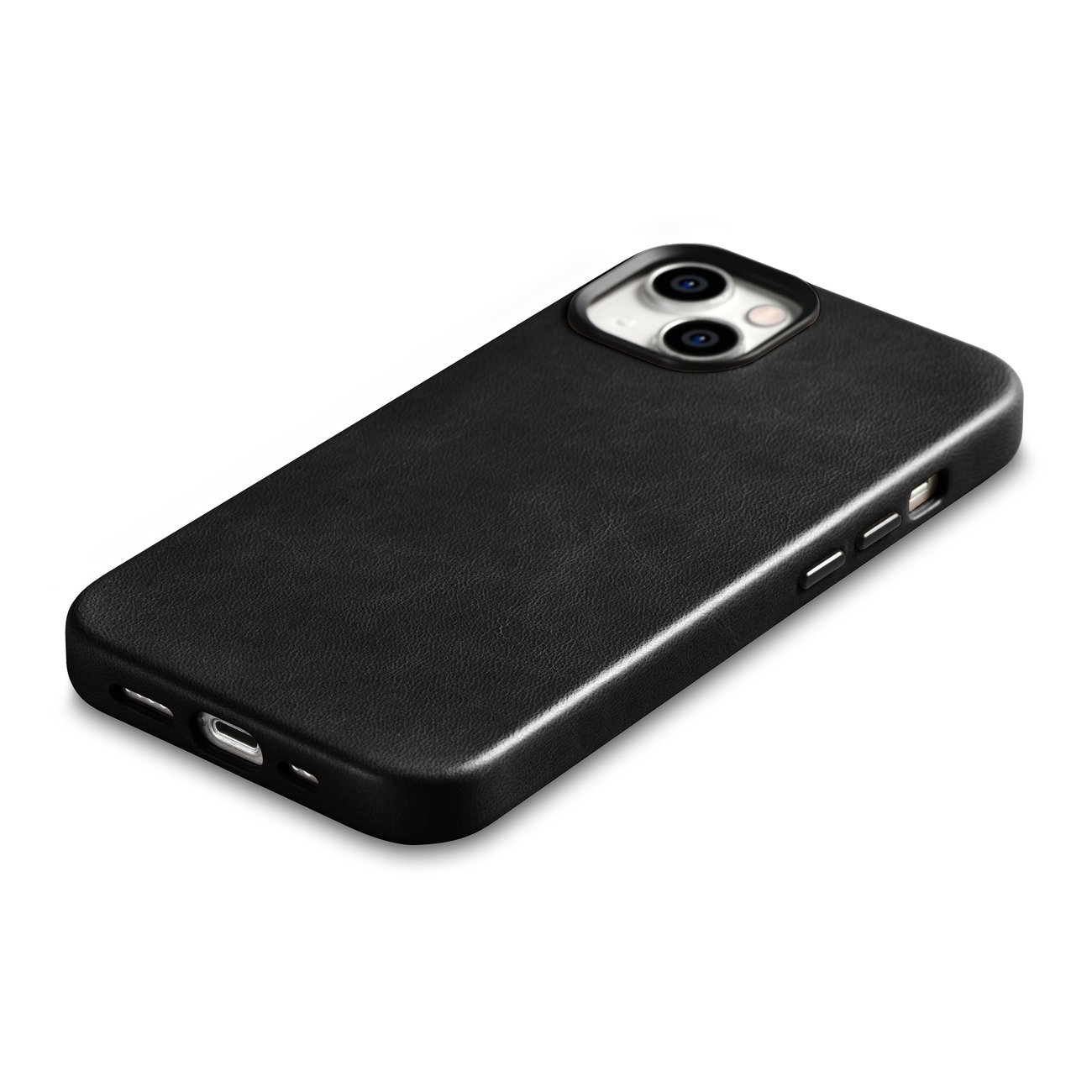 Pokrowiec etui skrzane iCarer Oil Wax Premium Leather Case czarne APPLE iPhone 14 / 9