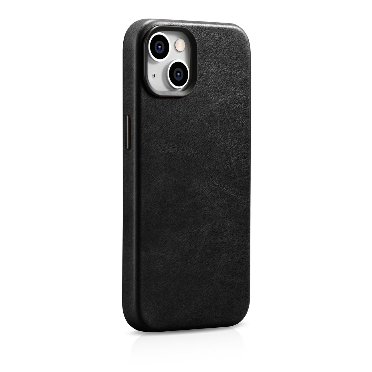 Pokrowiec etui skrzane iCarer Oil Wax Premium Leather Case czarne APPLE iPhone 14 Plus / 5