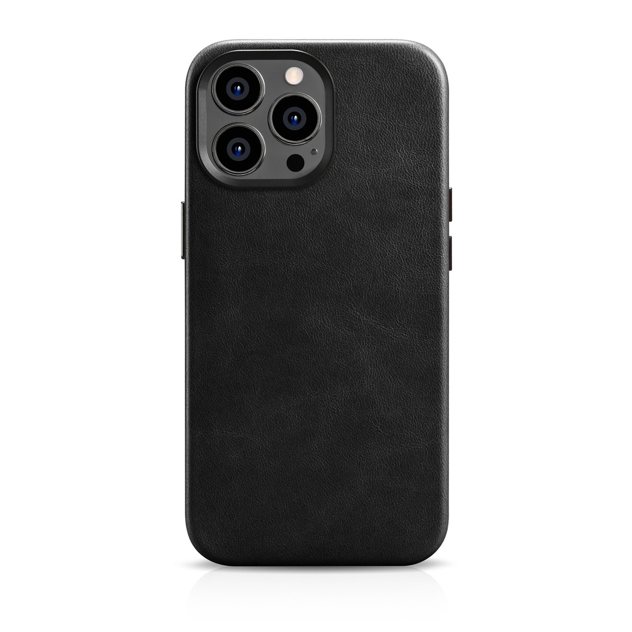 Pokrowiec etui skrzane iCarer Oil Wax Premium Leather Case czarne APPLE iPhone 14 Pro