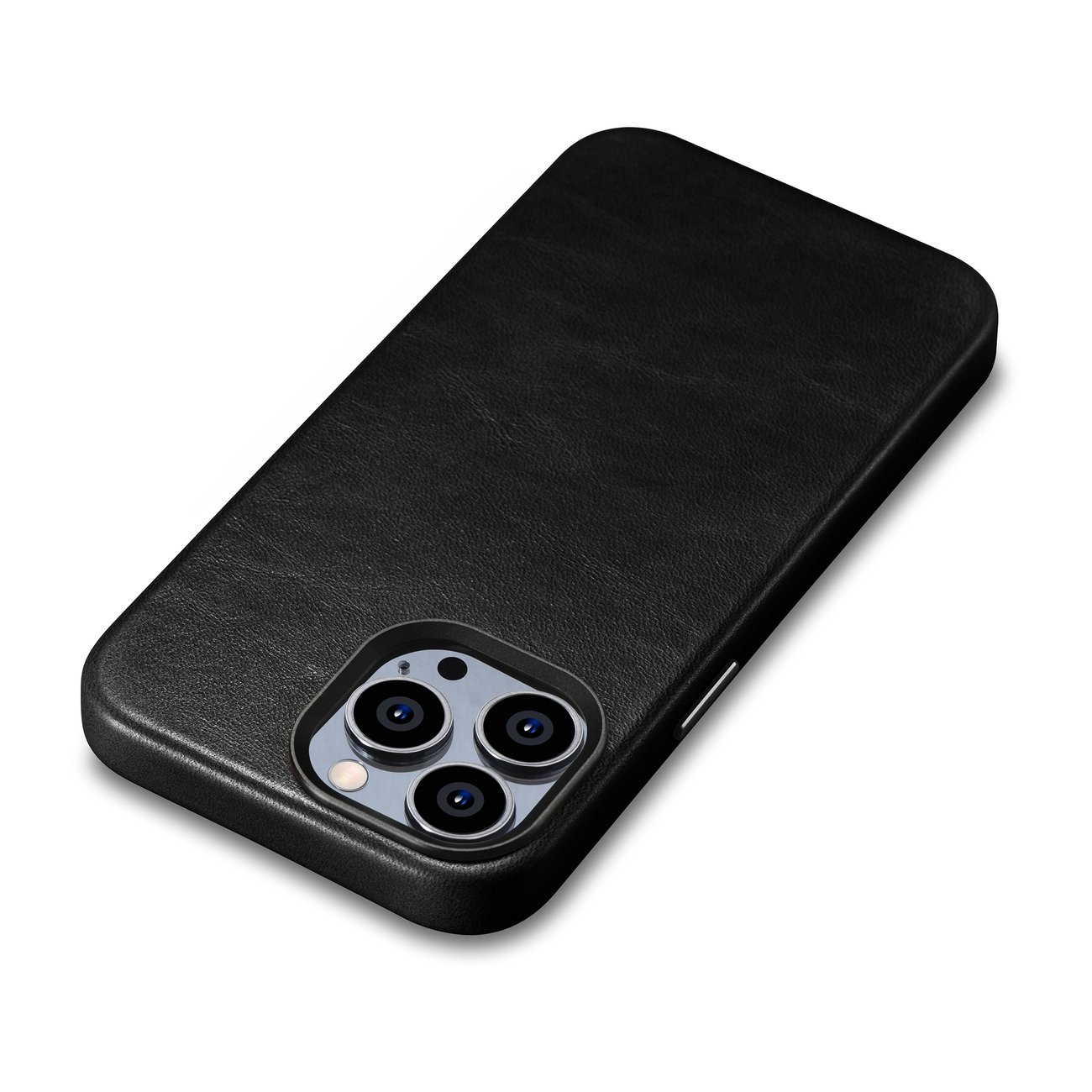 Pokrowiec etui skrzane iCarer Oil Wax Premium Leather Case czarne APPLE iPhone 14 Pro Max / 9