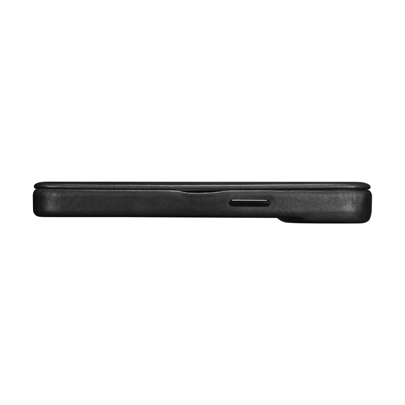 Pokrowiec etui skrzane z klapk iCarer CE Oil Wax Premium Leather Folio Case czarne APPLE iPhone 14 / 12