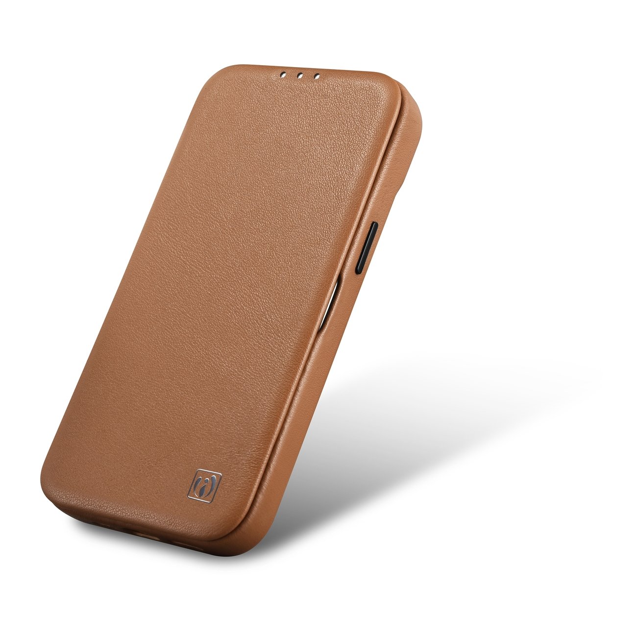 Pokrowiec etui skrzane z klapk iCarer CE Premium Leather Folio Case brzowe APPLE iPhone 14 / 8