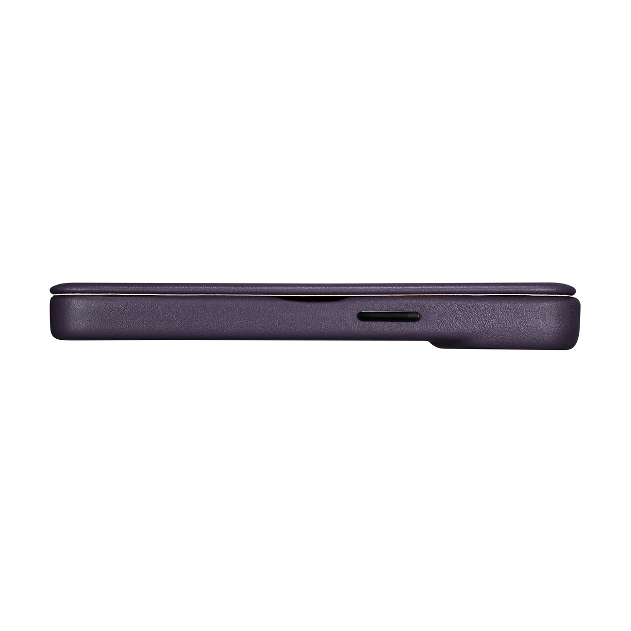 Pokrowiec etui skrzane z klapk iCarer CE Premium Leather Folio Case ciemnofioletowe APPLE iPhone 14 / 12