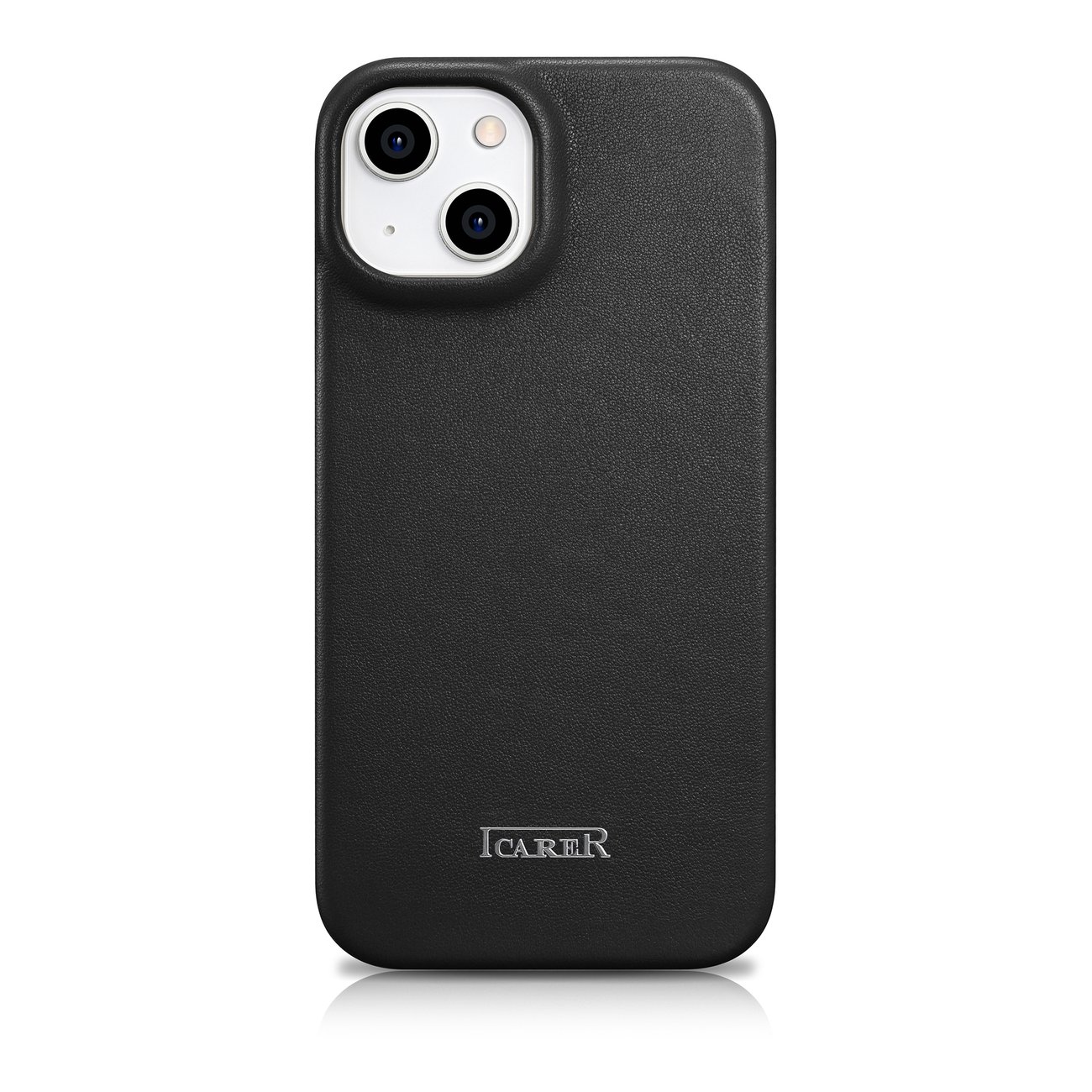 Pokrowiec etui skrzane z klapk iCarer CE Premium Leather Folio Case czarne APPLE iPhone 14 / 3
