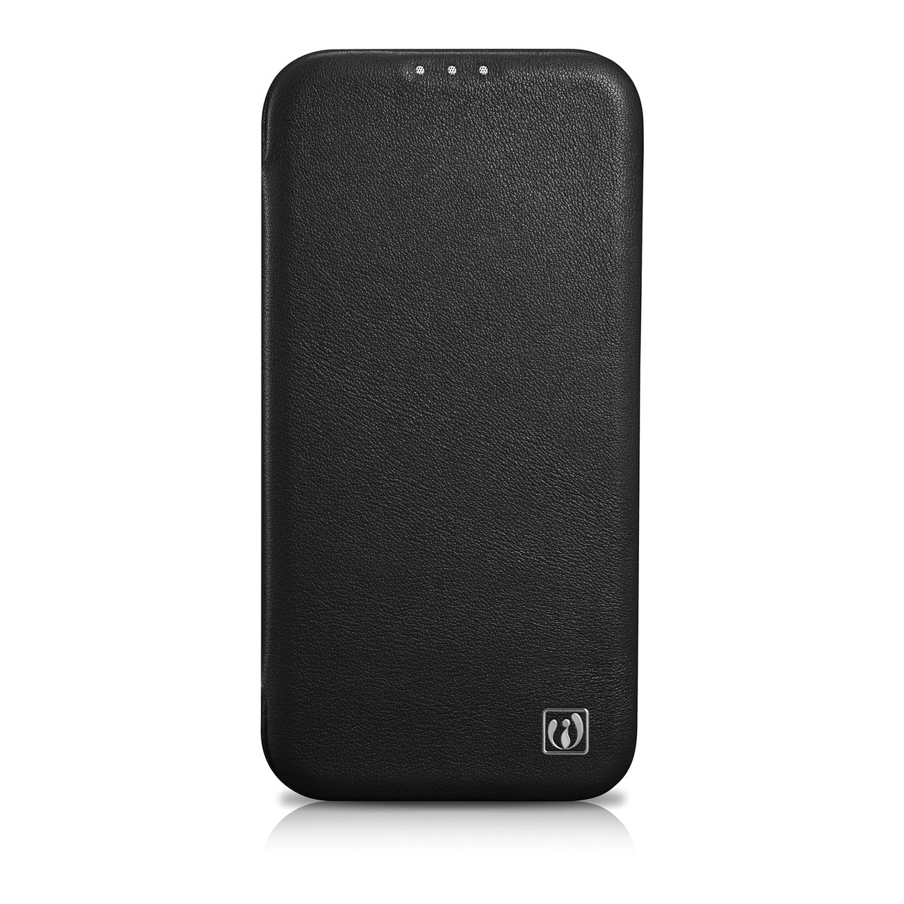 Pokrowiec etui skrzane z klapk iCarer CE Premium Leather Folio Case czarne APPLE iPhone 14 Pro Max / 2