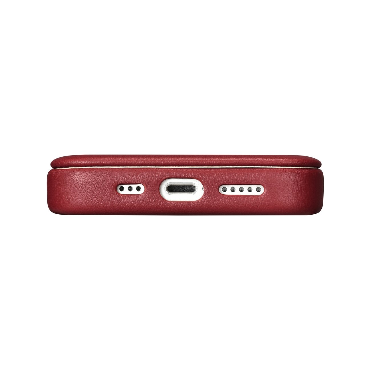 Pokrowiec etui skrzane z klapk iCarer CE Premium Leather Folio Case czerwone APPLE iPhone 14 / 9