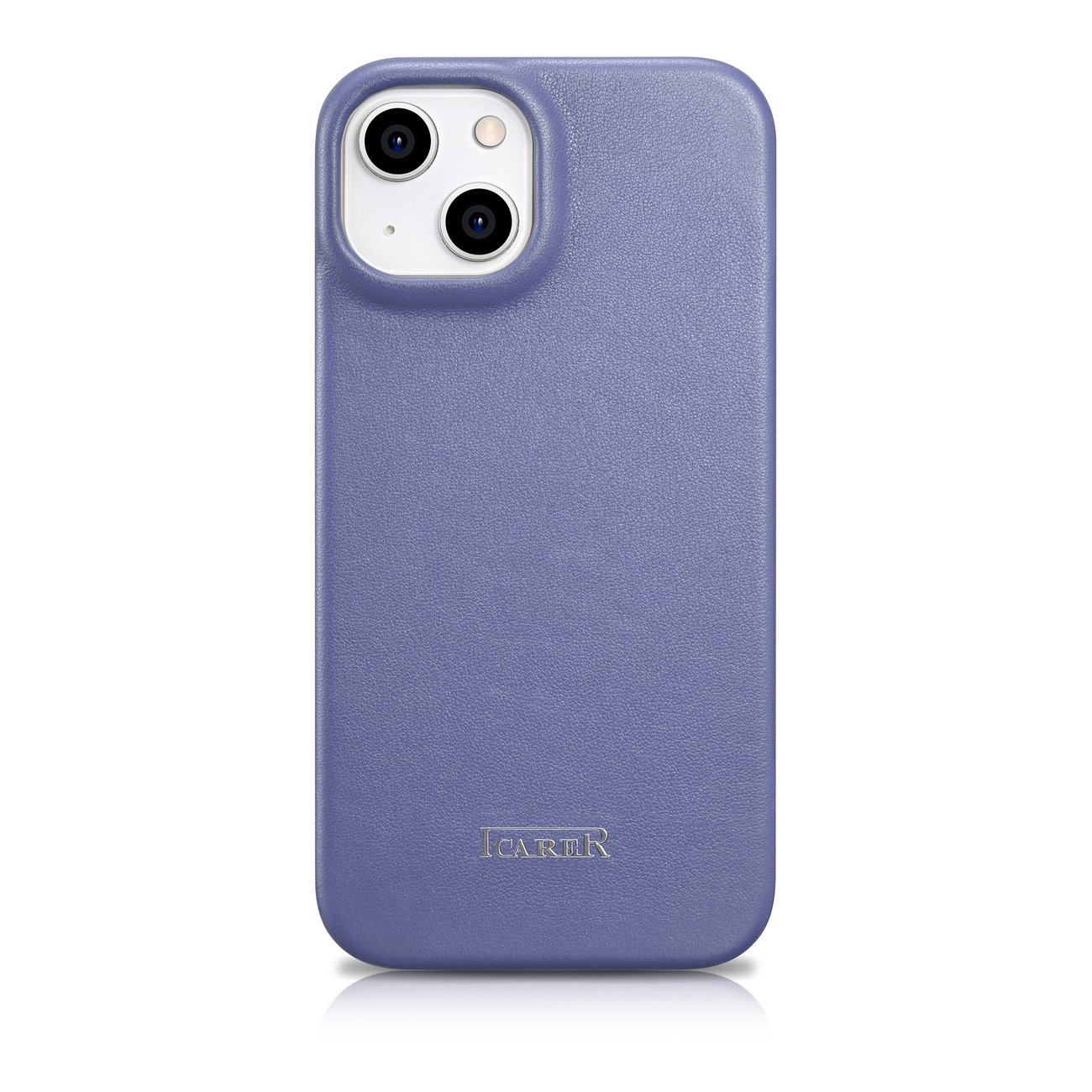 Pokrowiec etui skrzane z klapk iCarer CE Premium Leather Folio Case jasnofioletowe APPLE iPhone 14 / 3