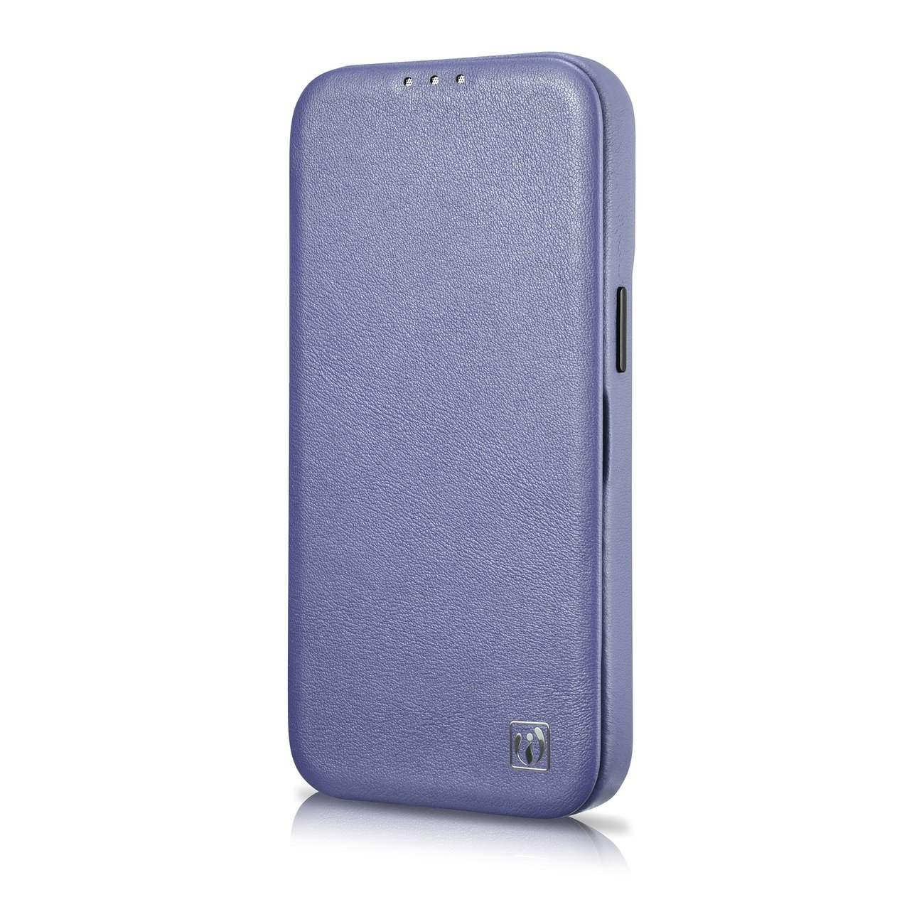 Pokrowiec etui skrzane z klapk iCarer CE Premium Leather Folio Case jasnofioletowe APPLE iPhone 14 Pro Max / 5