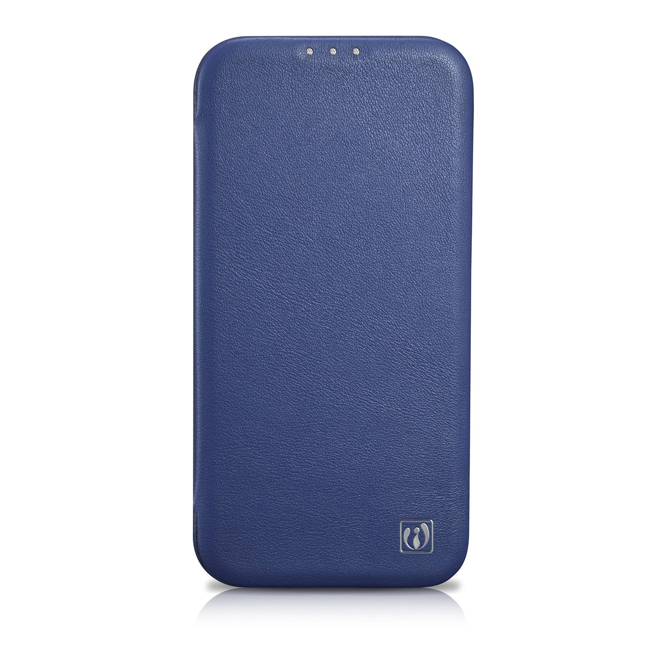 Pokrowiec etui skrzane z klapk iCarer CE Premium Leather Folio Case niebieskie APPLE iPhone 14 Plus / 2