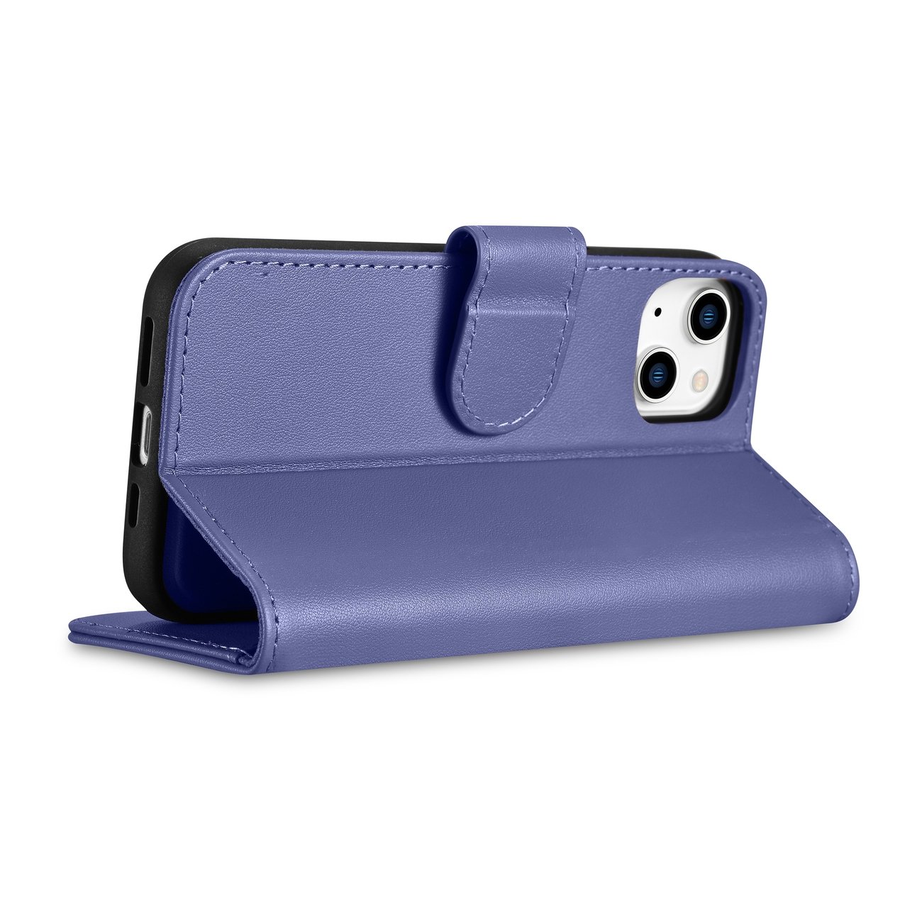 Pokrowiec etui skrzane z klapk iCarer Wallet Case 2in1 jasnofioletowe APPLE iPhone 14 Plus / 7