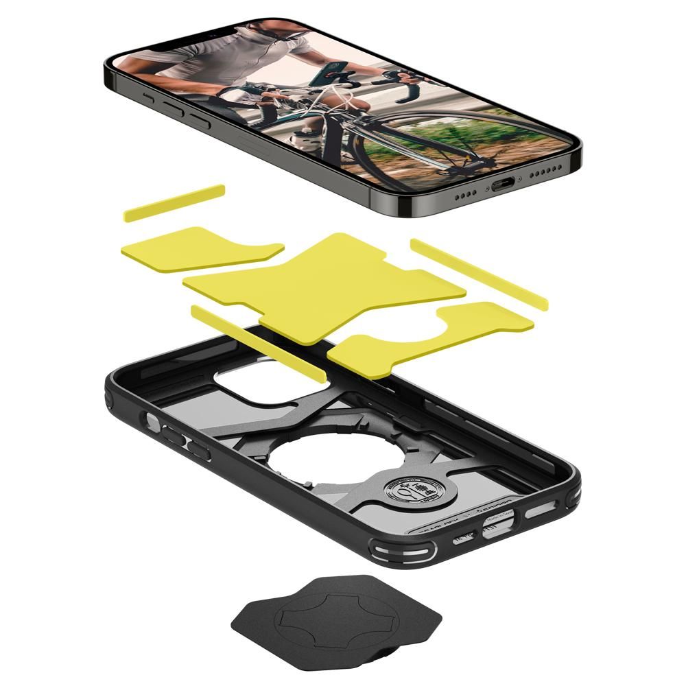 Pokrowiec etui Spigen Gearlock Gcf132 Bike Mount Case czarne APPLE iPhone 12 / 5
