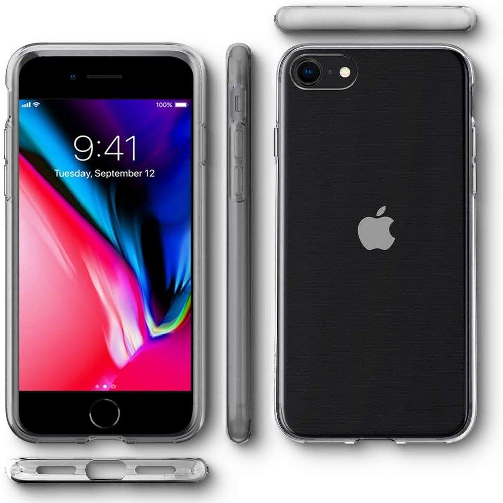 Pokrowiec etui Spigen Liquid Crystal Przeroczyste APPLE iPhone SE 2020 / 2