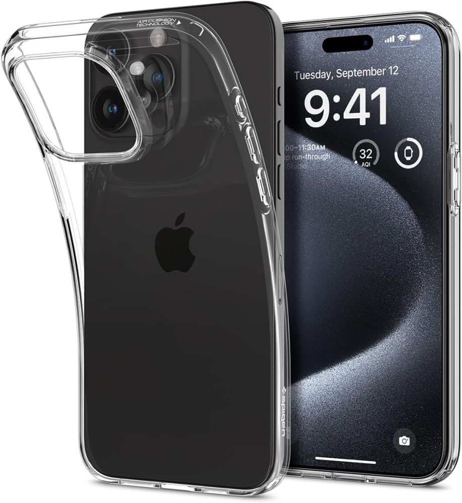 Pokrowiec etui Spigen Liquid Crystal przeroczyste APPLE iPhone 15 Pro