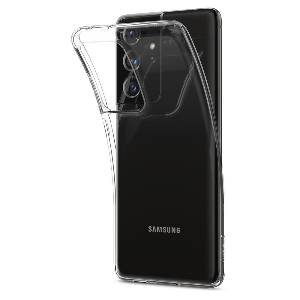 Pokrowiec etui Spigen Liquid Crystal przeroczyste SAMSUNG Galaxy S21 Ultra / 5
