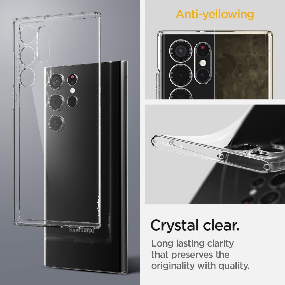 Pokrowiec etui Spigen Liquid Crystal przeroczyste SAMSUNG Galaxy S22 Ultra / 10