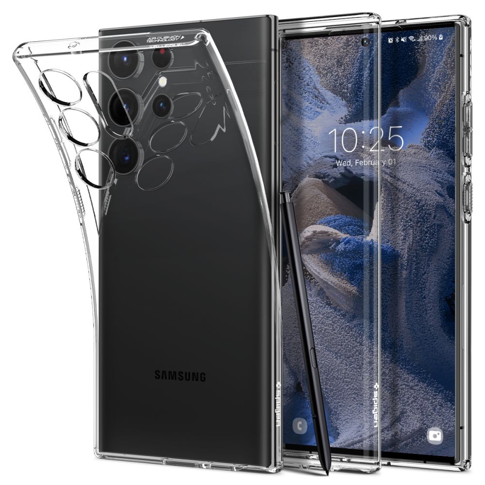 Pokrowiec etui Spigen Liquid Crystal przeroczyste SAMSUNG Galaxy S23 Ultra