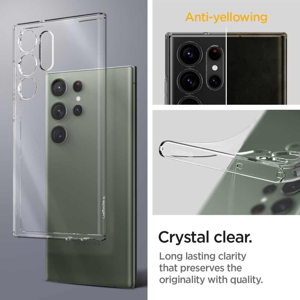 Pokrowiec etui Spigen Liquid Crystal przeroczyste SAMSUNG Galaxy S23 Ultra / 12