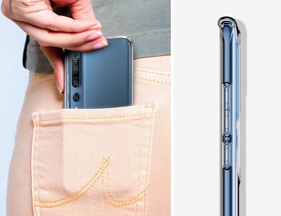 Pokrowiec etui Spigen Liquid Crystal Prze�roczyste Xiaomi Mi 10 / 6