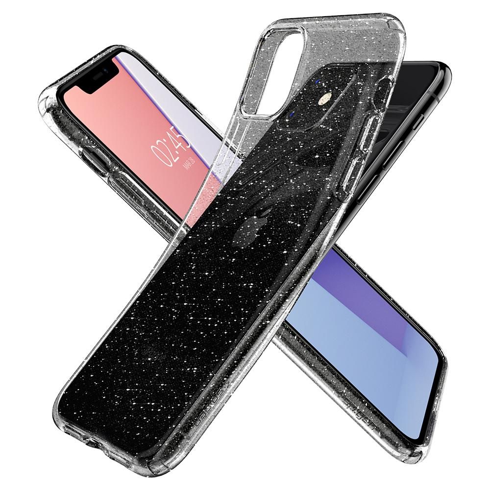 Pokrowiec etui Spigen Liquid Glitter Przeroczyste APPLE iPhone 11 / 3