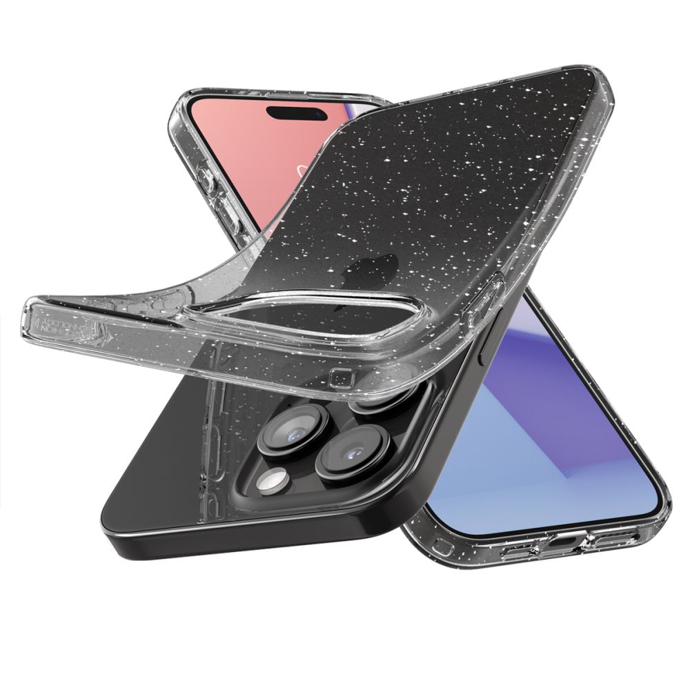 Pokrowiec etui Spigen Liquid Glitter przeroczyste APPLE iPhone 15 Pro / 7