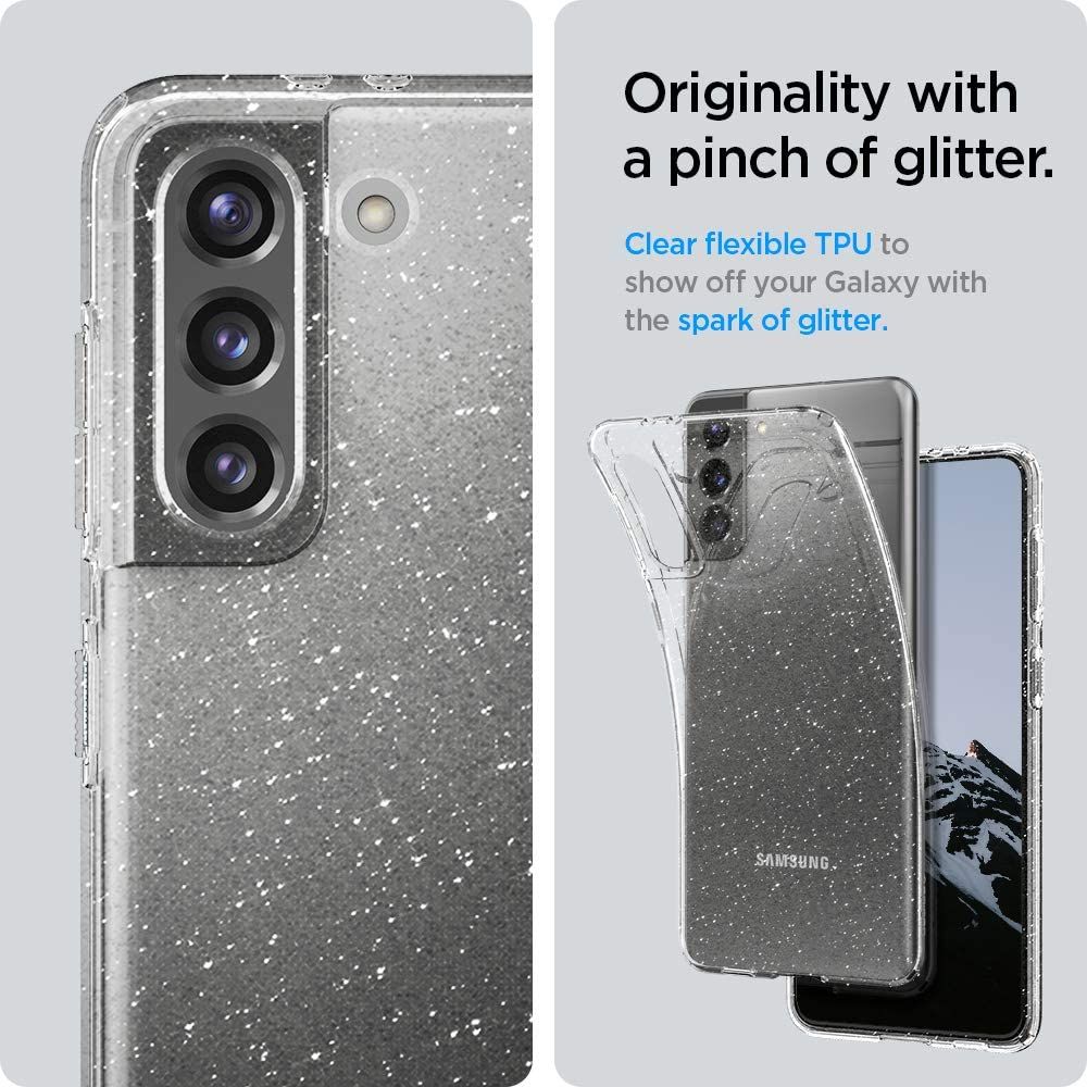 Pokrowiec etui Spigen Liquid Glitter przeroczyste SAMSUNG Galaxy S21 / 10